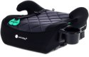 Fotelik podstawka booster siedzisko samochodowe SUNBABY - ISOFIX LittleNestPro 125-150 cm z uchwytem na kubek - czarny