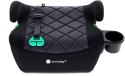 Fotelik podstawka booster siedzisko samochodowe SUNBABY - ISOFIX LittleNestPro 125-150 cm z uchwytem na kubek - czarny