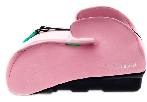 Fotelik podstawka booster siedzisko samochodowe SUNBABY - LittleNest 125-150 cm - różowy