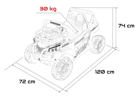 Pojazd Terenowy UTV LIFT Czerwony