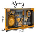 WOOPIE Zestaw Narzędzi Małego Majsterkowicza Gogle Kask Młot Pneumatyczny 21el.