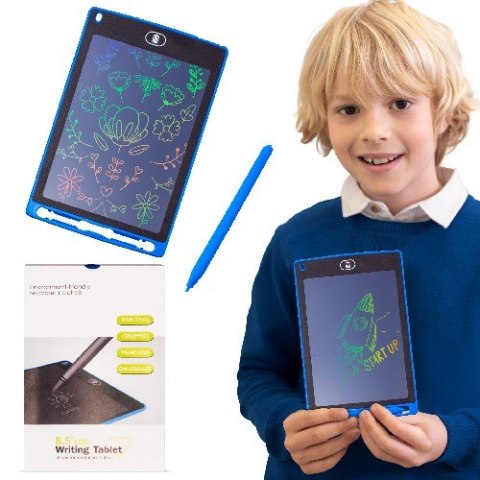 Znikopis Tablet graficzny do rysowania 8,5 cala + rysik multikolor Sun Baby niebieski