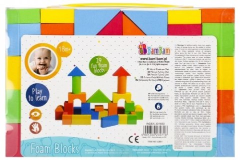 BAM BAM 301693 Klocki piankowe 29el.