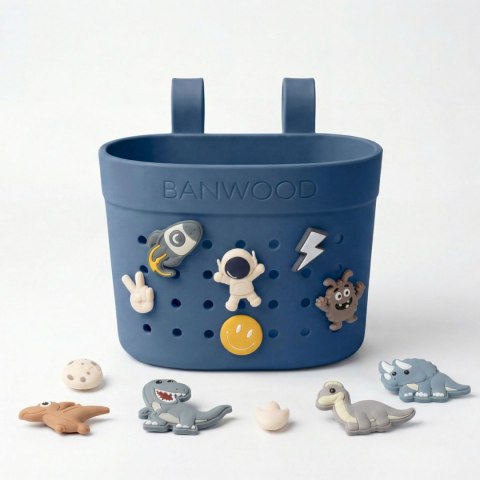 Banwood Koszyk Pin & Ride Deep Sea
