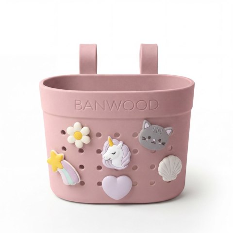 Banwood Koszyk Pin & Ride Dusty Rose