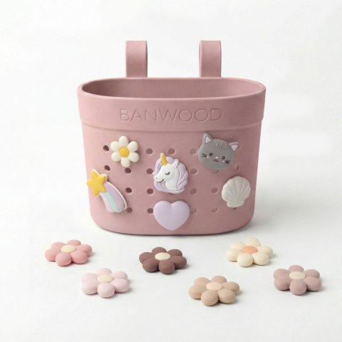 Banwood Koszyk Pin & Ride Dusty Rose