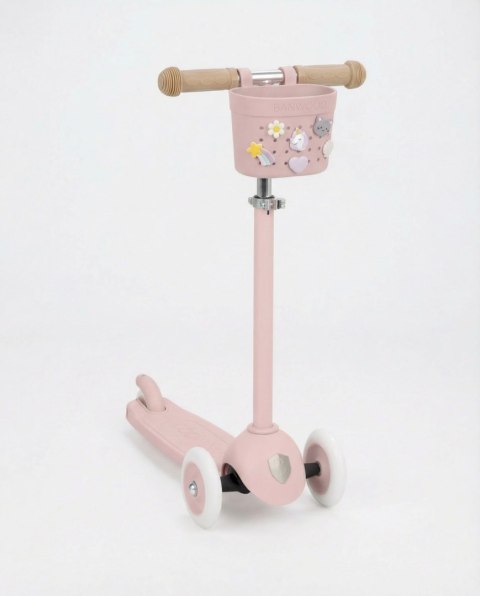 Banwood Koszyk Pin & Ride Faded Pink