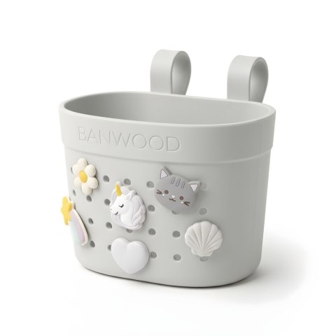 Banwood Koszyk Pin & Ride Ivory