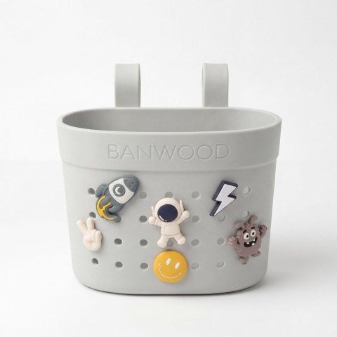 Banwood Koszyk Pin & Ride Ivory