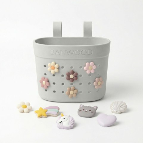 Banwood Koszyk Pin & Ride Ivory