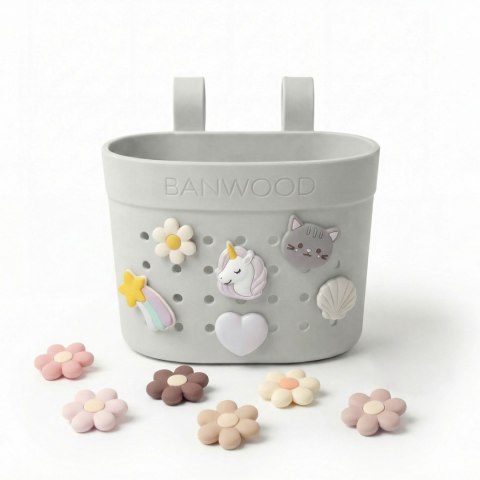 Banwood Koszyk Pin & Ride Ivory