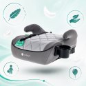 Fotelik podstawka booster siedzisko samochodowe SUNBABY - ISOFIX LittleNestPro 125-150 cm z uchwytem na kubek - szary