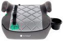 Fotelik podstawka booster siedzisko samochodowe SUNBABY - ISOFIX LittleNestPro 125-150 cm z uchwytem na kubek - szary