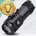 Mocna Latarka LED Taktyczna Akumulatorowa USB-C Survival Z MAGNESEM ŚWIATŁO BOCZNE