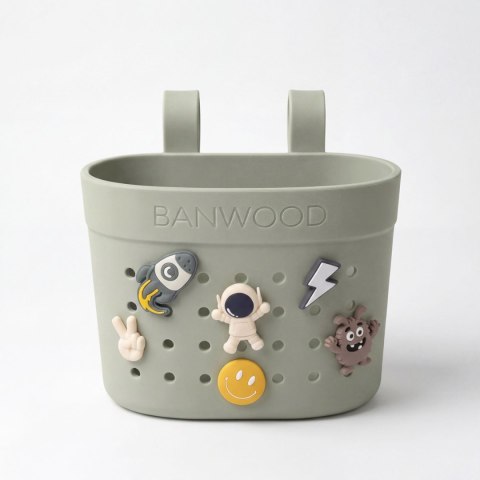 Banwood Koszyk Pin & Ride Olive