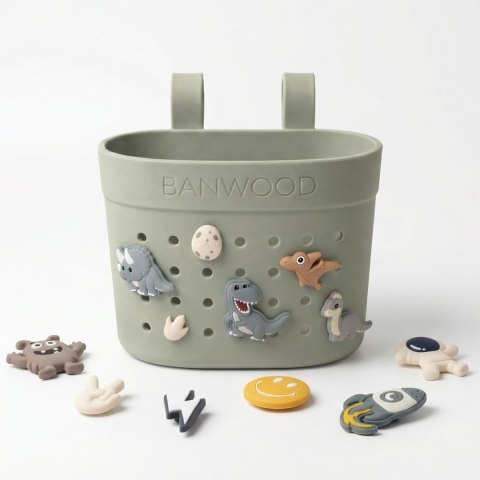 Banwood Koszyk Pin & Ride Olive