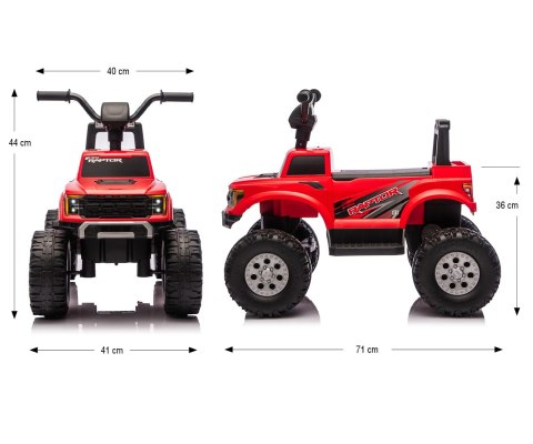 MILLY MALLY 6955 Pojazd na akumulator Ford F-150 Raptor Red