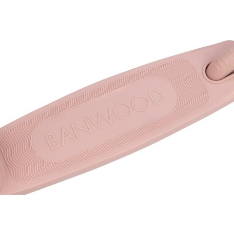 Banwood Hulajnoga ECO z koszykiem Pin & Ride Dusty Rose