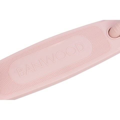 Banwood Hulajnoga ECO z koszykiem Pin & Ride Faded Pink
