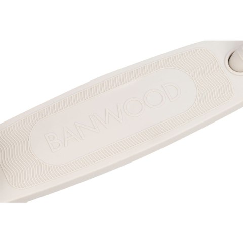 Banwood Hulajnoga ECO z koszykiem Pin & Ride Ivory