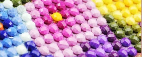Diamentowa mozaika Haft Diamentowy Dziewczynka i wilK