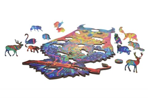 EKOLOGICZNE DREWNIANE PUZZLE MAGICZNA SOWA 148 zabaweczka