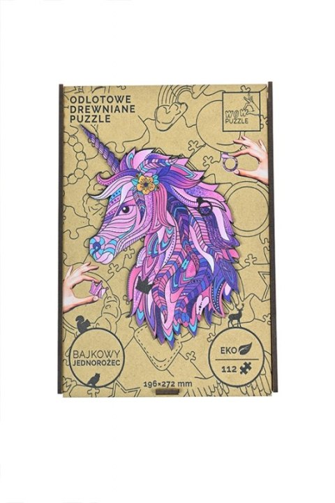 EKOLOGICZNE DREWNIANE PUZZLE MAGICZNA SOWA 148 zabaweczka