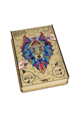 EKOLOGICZNE DREWNIANE PUZZLE TAJEMNICZY WILK 140 zabaweczka