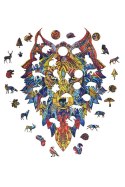 EKOLOGICZNE DREWNIANE PUZZLE TAJEMNICZY WILK 140 zabaweczka