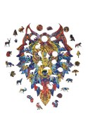 EKOLOGICZNE DREWNIANE PUZZLE TAJEMNICZY WILK 140 zabaweczka