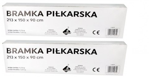 Komplet bramka 2 szt do piłki nożnej 213 x 150 x 90