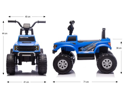 MILLY MALLY 6957 Pojazd na akumulator Ford F-150 Raptor Blue