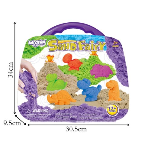 WOOPIE Zestaw Piasku Kinetycznego Dinozaury 13 el