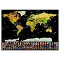 Mapa Świata Zdrapywanka Plakat Do Drapania Dla Podróżnika 82 x 59 cm