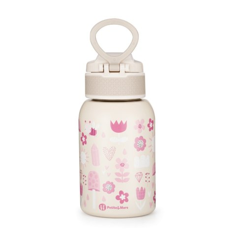 PETITE&MARS 150380 Butelka termiczna ze stali nierdzewnej ze słomką 350ml