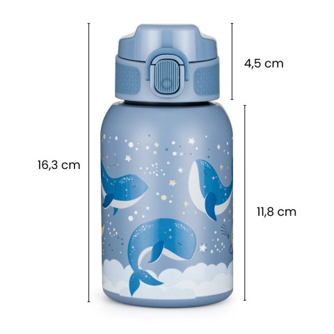 PETITE&MARS 150381 Butelka termiczna ze stali nierdzewnej ze słomką 350ml