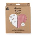 PETITE&MARS 417362 Zestaw otulaczy z muślinu bambusowego 2 szt Misty Rose Rainbows 120x120