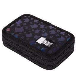 Piórnik dwupoziomowy z wyposażeniem Black cats PC-04 koty#G2