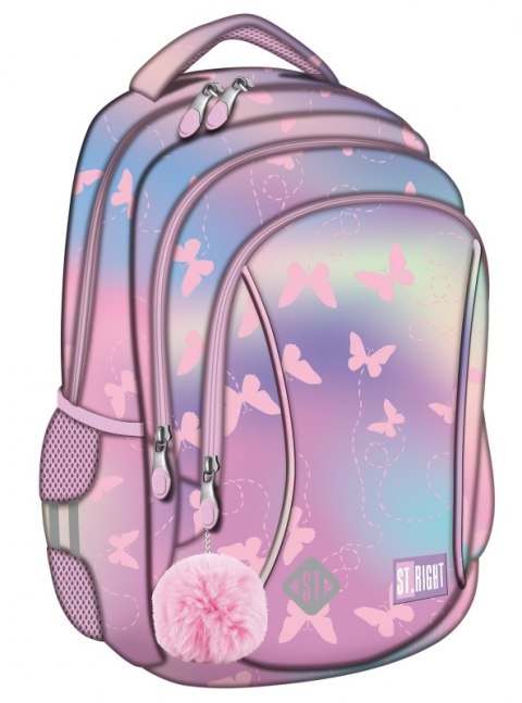 Plecak Szkolny 3-Komorowy Pink Butterflies St.Right #G2