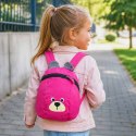 Plecak dla przedszkolaka dziecięcy plecaczek miś różowy