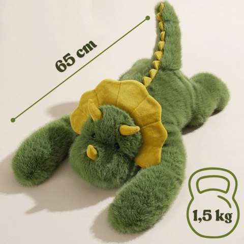 WOOPIE Pluszak Obciążeniowy Dinozaur Antystresowy Sensoryczny Ciężkomiś Przytulanka 65cm 1500g