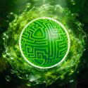 WOOPIE Zielona Kula Labirynt 3D Gra Zręcznościowa Amaze Ball