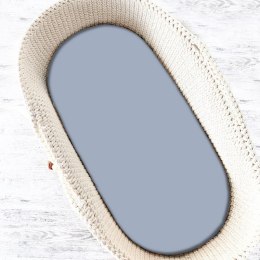 KIECZMERSKI Prześcieradło jersey do wózka / gondolki z gumką 80x35 jeans