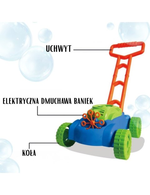 WOOPIE 506430 Kosiarka bańki mydlane dźwięki / płyn
