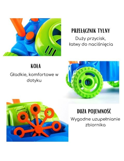 WOOPIE 506430 Kosiarka bańki mydlane dźwięki / płyn