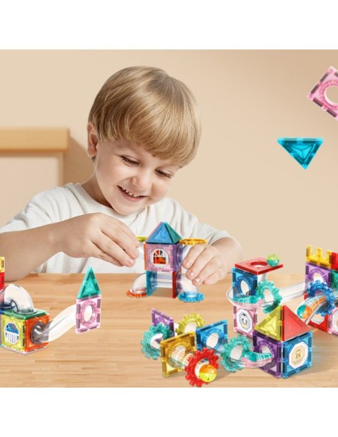 WOOPIE 54955 Klocki magnetyczne tor kulkowy 126 el.