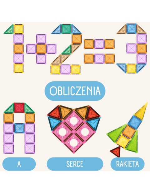 WOOPIE 54979 Klocki magnetyczne 110 el.