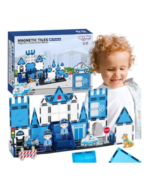 WOOPIE 55006 Klocki magnetyczne Policja 42 el.