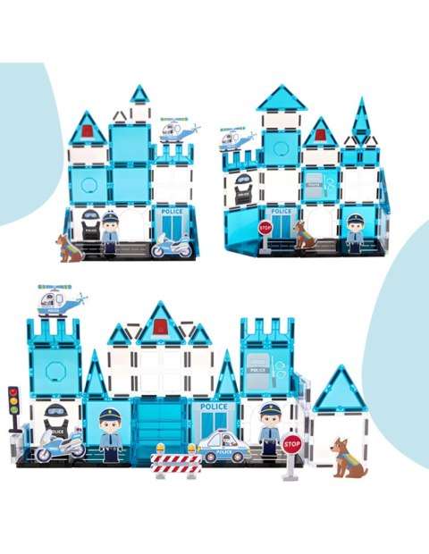 WOOPIE 55006 Klocki magnetyczne Policja 42 el.