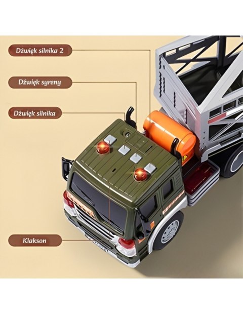 WOOPIE 57505 Ciężarówka transporter Dinozaur z dźwiękiem